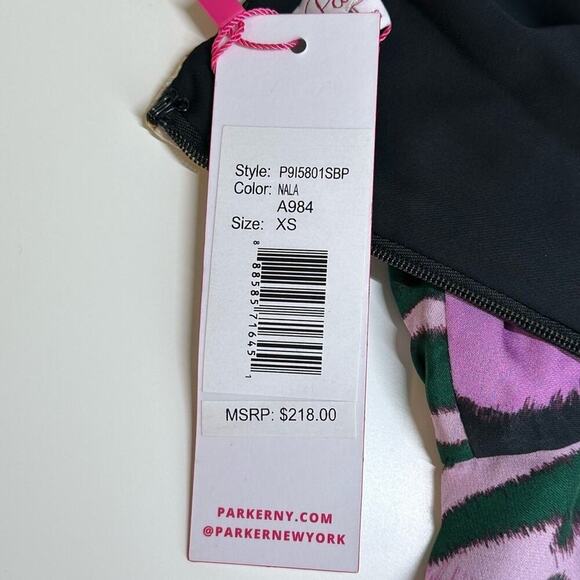 NWT | Parker | Cecile Multicolor Animal-print Peplum Tank Top | Nala | XS - Picture 7 of 13